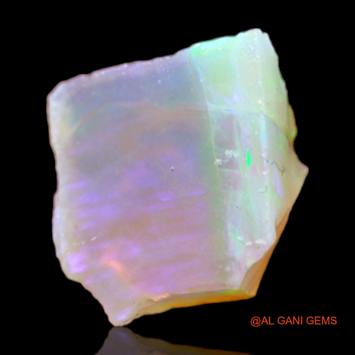 Natural Fire Opal Gemstone 3.00 Cts Loose Fancy Rough From Australia 10x9x5 mm RB-754