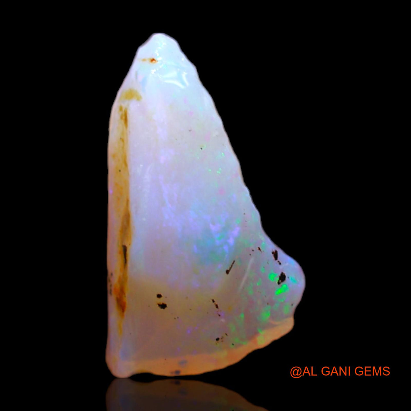 Natural Fire Opal Gemstone 1.60 Cts Loose Fancy Rough From Australia 13x8x4 mm RB-758
