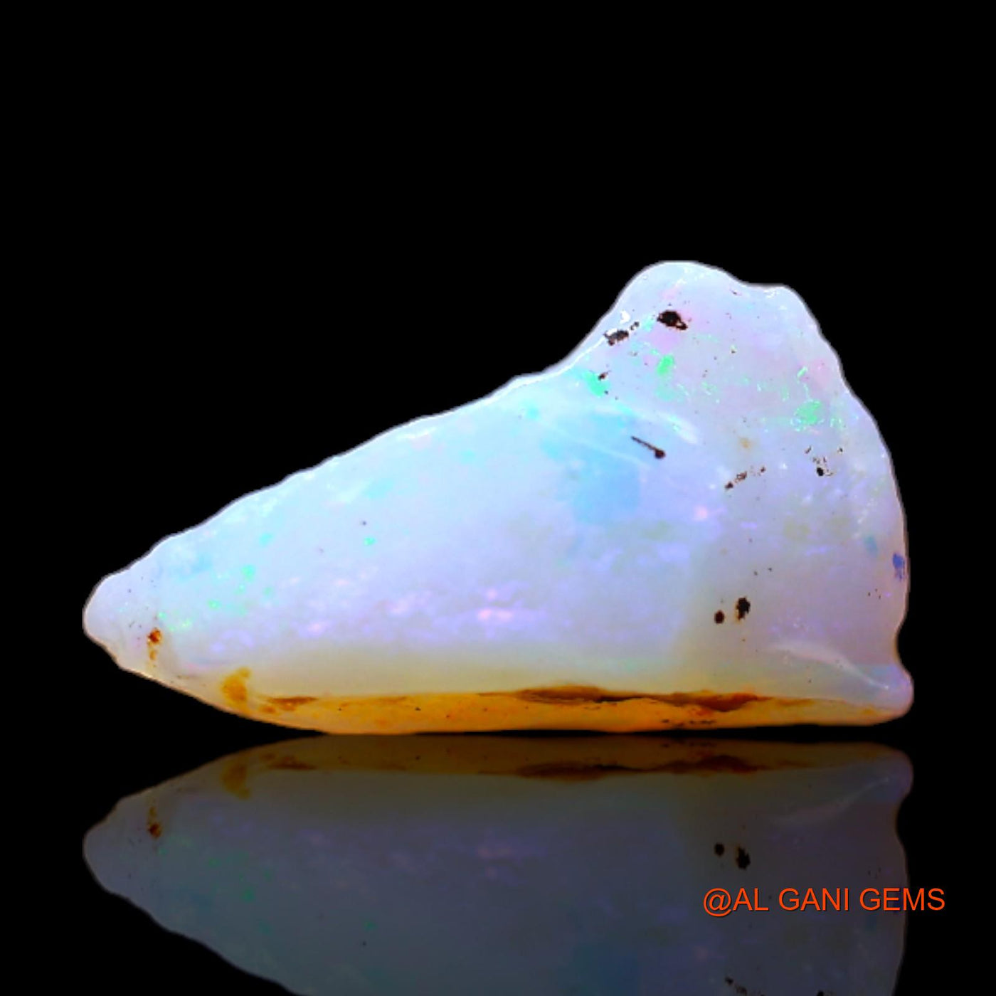 Natural Fire Opal Gemstone 1.60 Cts Loose Fancy Rough From Australia 13x8x4 mm RB-758