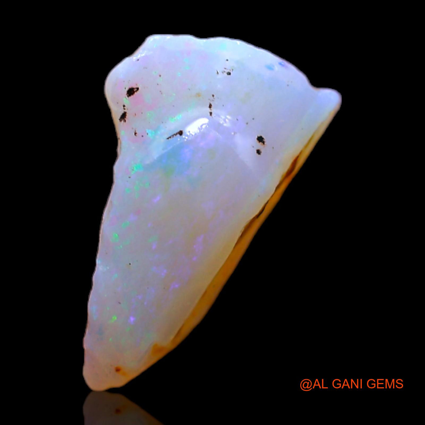 Natural Fire Opal Gemstone 1.60 Cts Loose Fancy Rough From Australia 13x8x4 mm RB-758