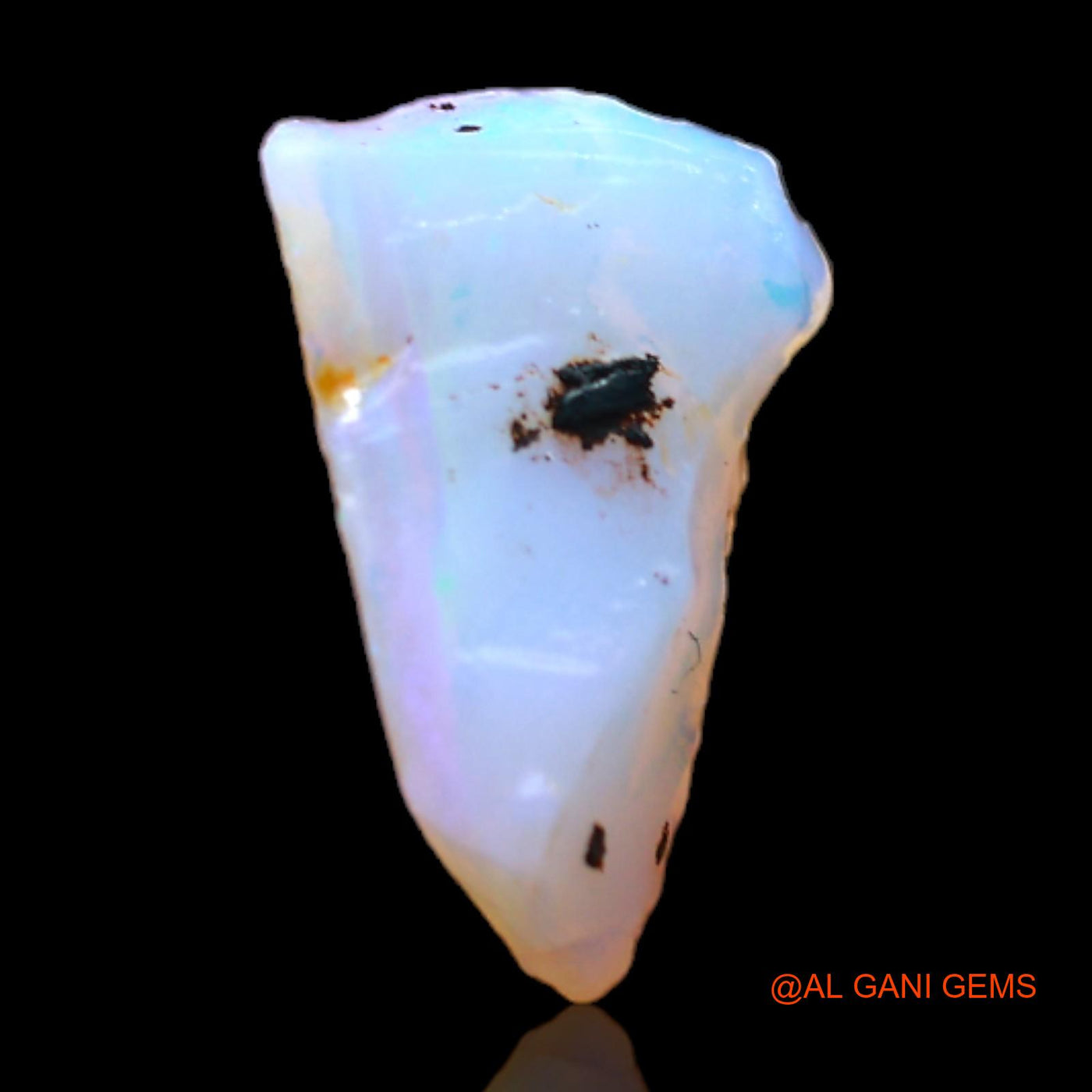 Natural Fire Opal Gemstone 1.60 Cts Loose Fancy Rough From Australia 13x8x4 mm RB-758