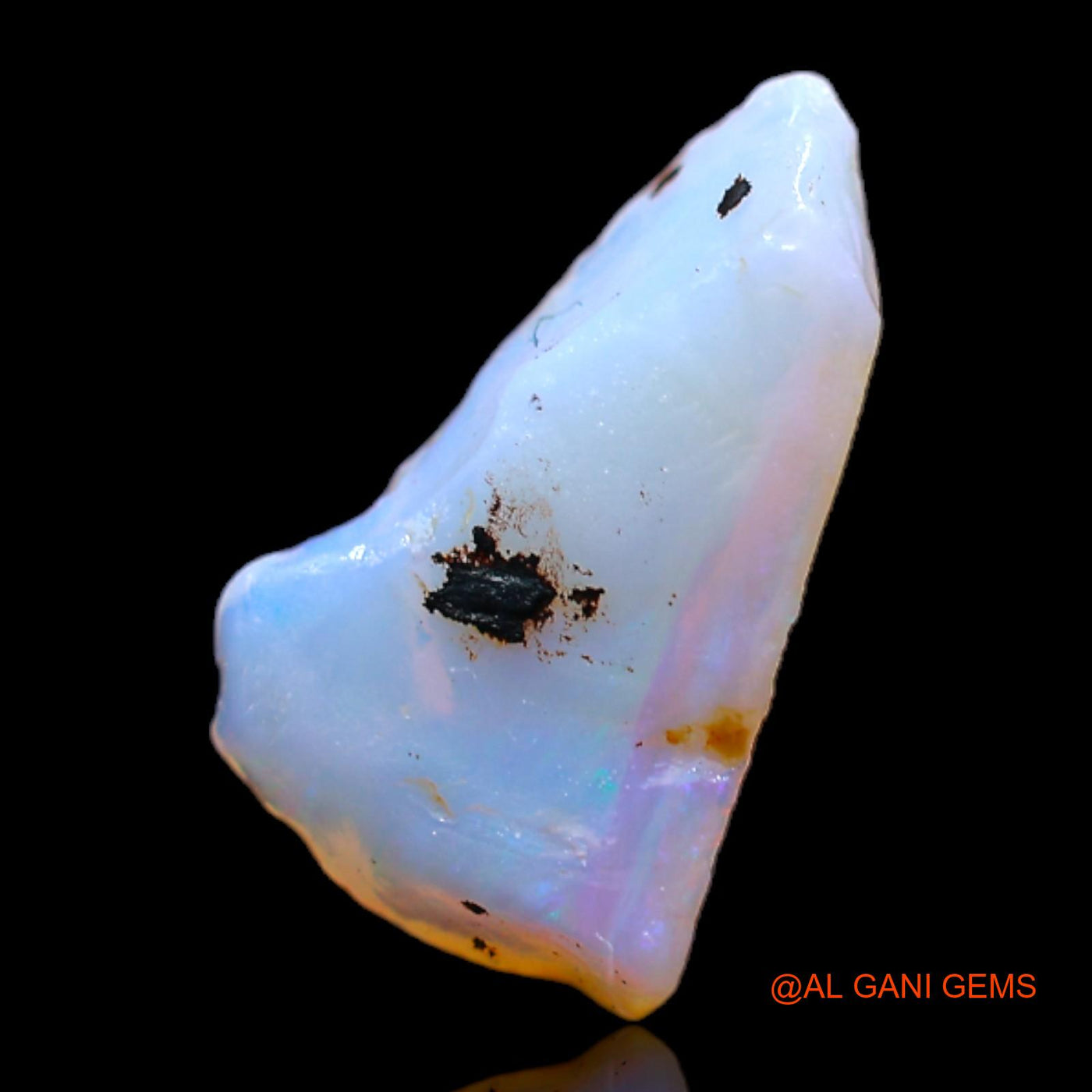 Natural Fire Opal Gemstone 1.60 Cts Loose Fancy Rough From Australia 13x8x4 mm RB-758