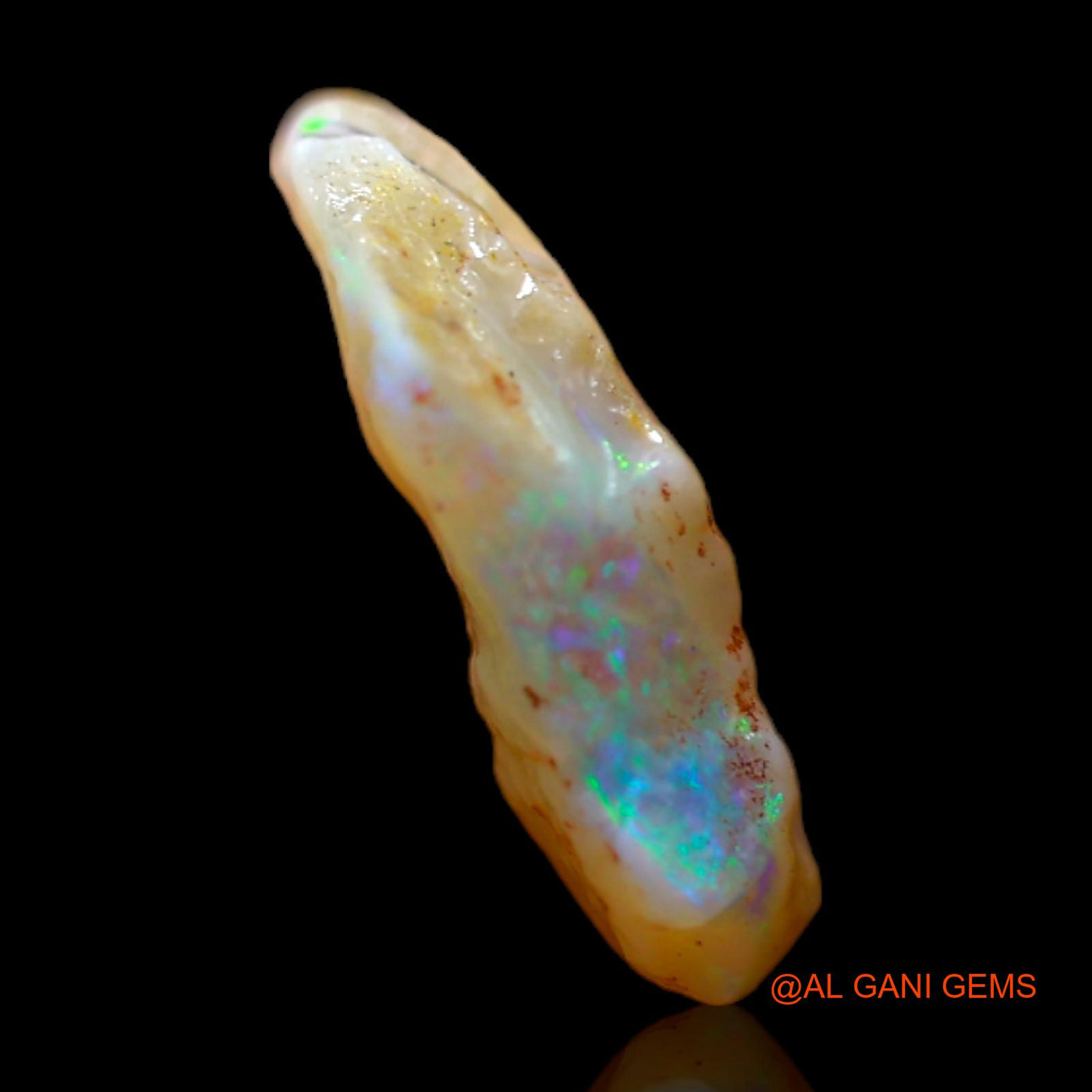 Natural Untreated Fire Opal Loose Gemstone Fancy Rough From Australia 2.00 Cts 14x8x3 mm RB-759