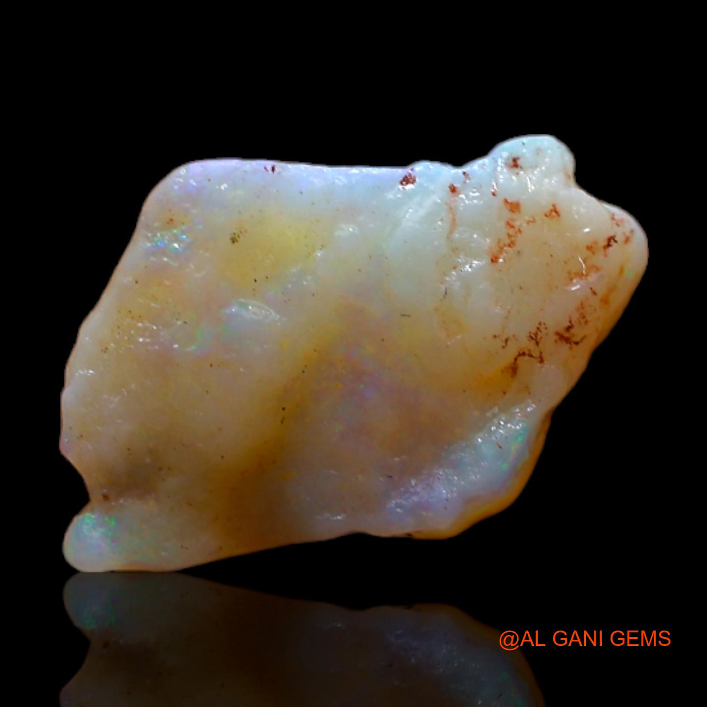 Natural Untreated Fire Opal Loose Gemstone Fancy Rough From Australia 2.00 Cts 14x8x3 mm RB-759