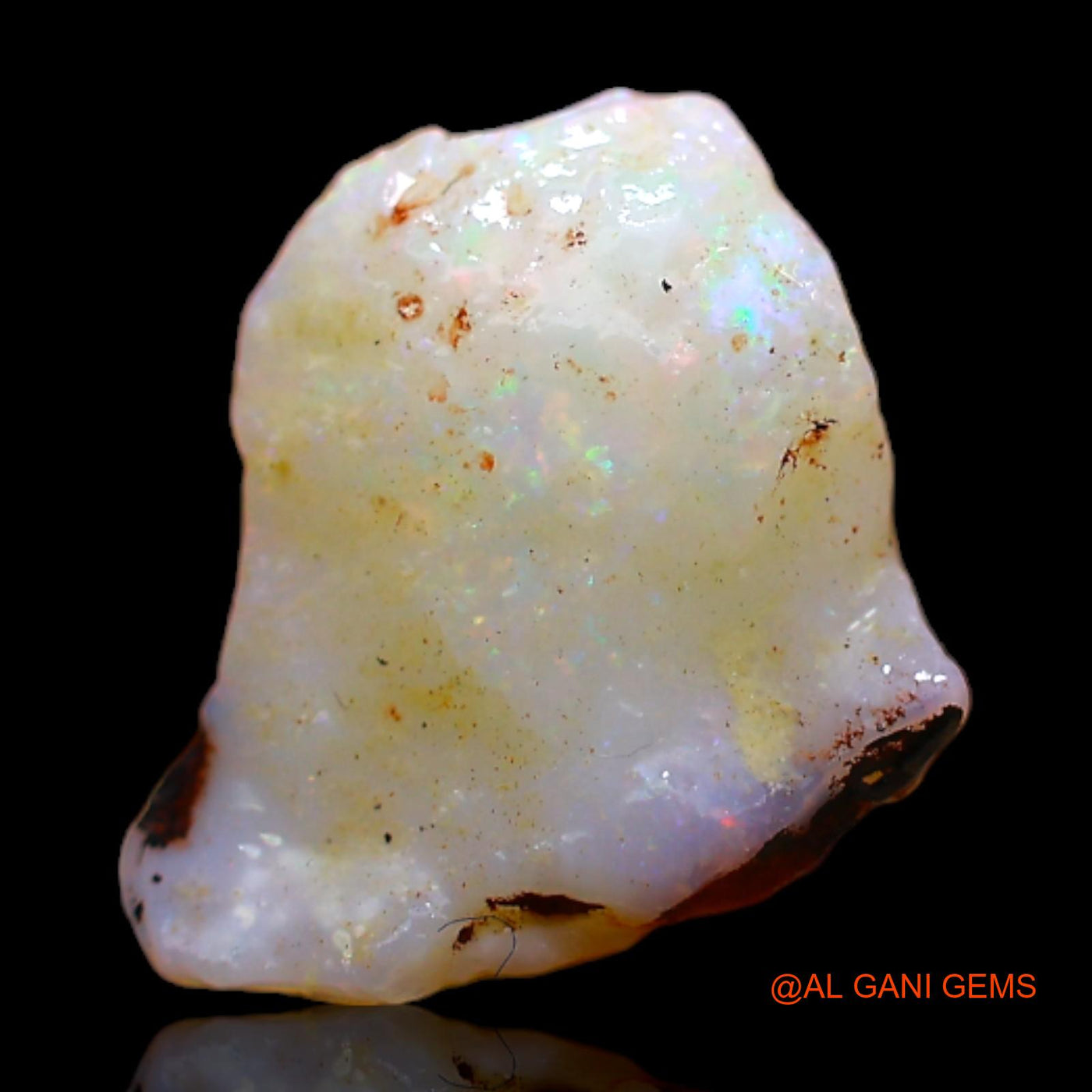 2.00 Cts Natural Australian Fire Opal Loose Gemstone Fancy Rough 10x10x4 mm RB-761