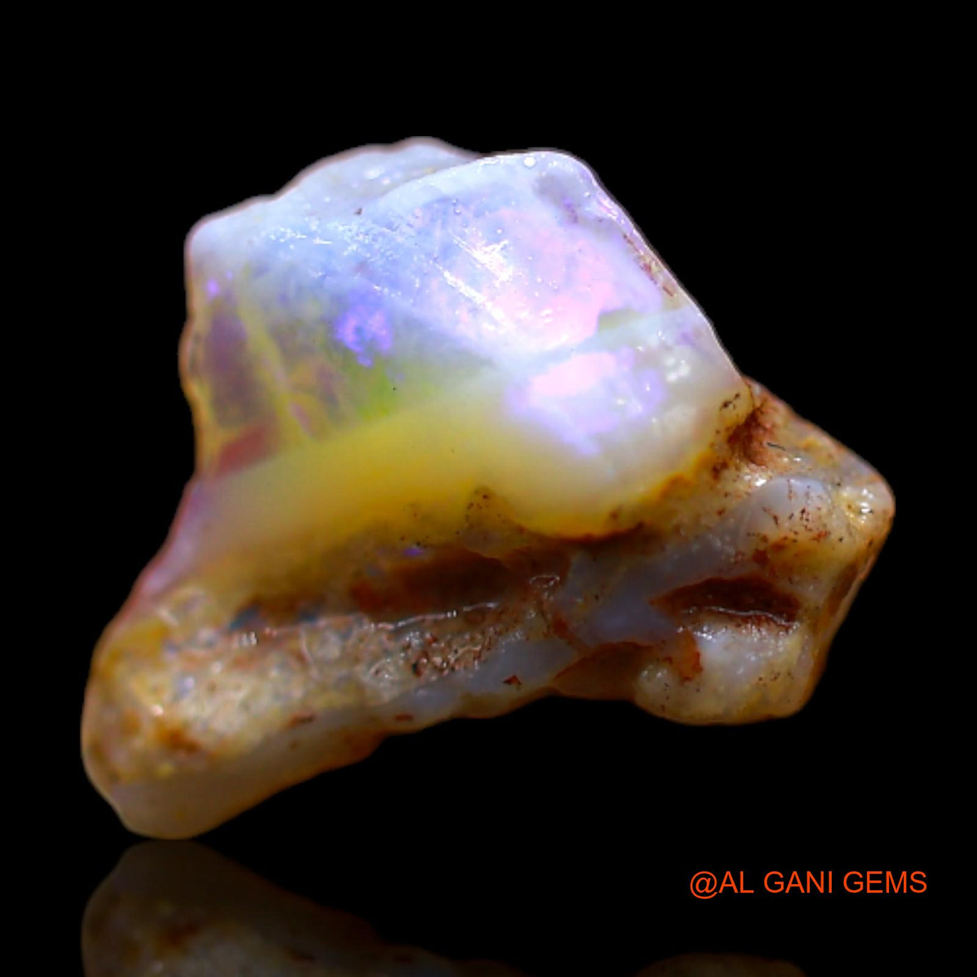 3.00 Cts Natural Australian Fire Opal Loose Gemstone Fancy Rough 10x9x8 mm RB-764