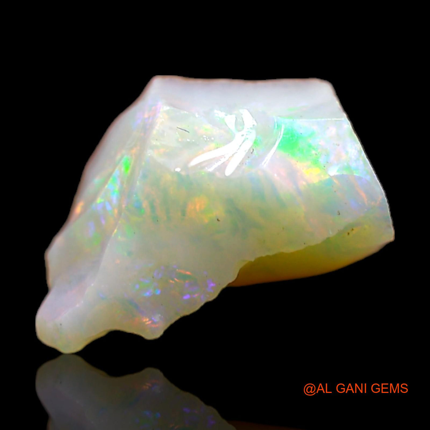 2.40 Cts Natural Australian Fire Opal Loose Gemstone Fancy Rough 12x7x5 mm RB-765