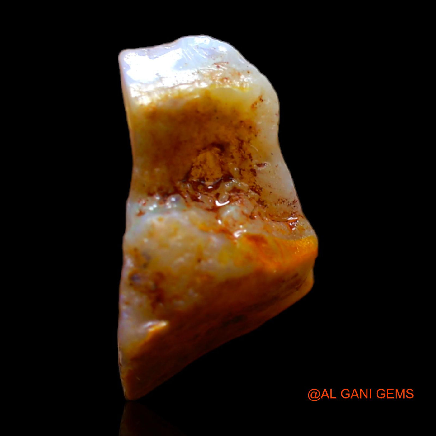 2.50 Cts Natural Australian Fire Opal Loose Gemstone Fancy Rough 12x7x6 mm RB-770