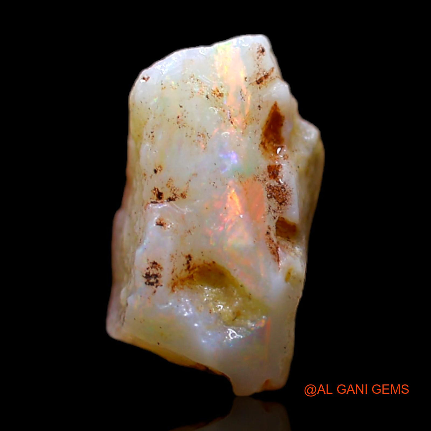 2.00 Cts Natural Australian Fire Opal Loose Gemstone Fancy Rough 11x6x5 mm RB-784