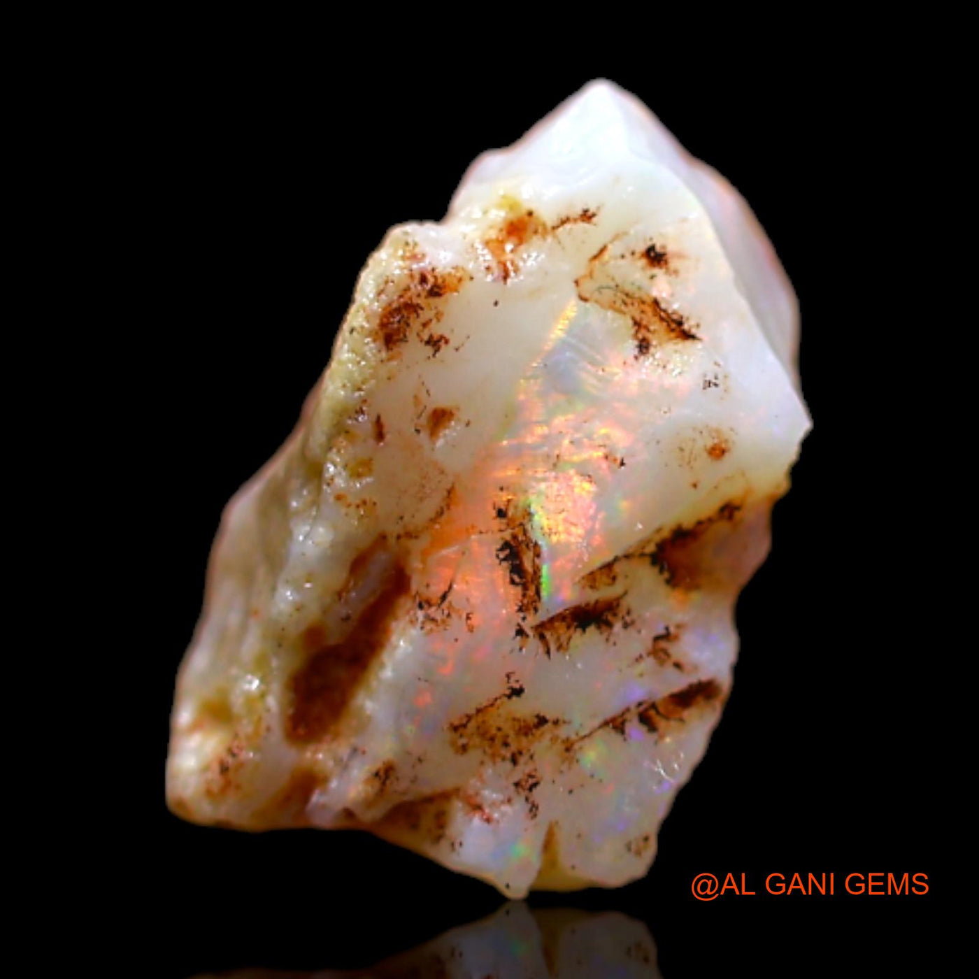 2.00 Cts Natural Australian Fire Opal Loose Gemstone Fancy Rough 11x6x5 mm RB-784