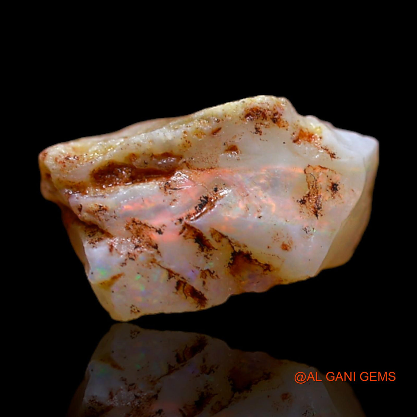 2.00 Cts Natural Australian Fire Opal Loose Gemstone Fancy Rough 11x6x5 mm RB-784