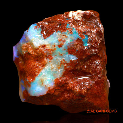 Natural Untreated Fire Opal Loose Gemstone Fancy Rough From Australia 88.00 Cts 35x33x16 mm RB-802