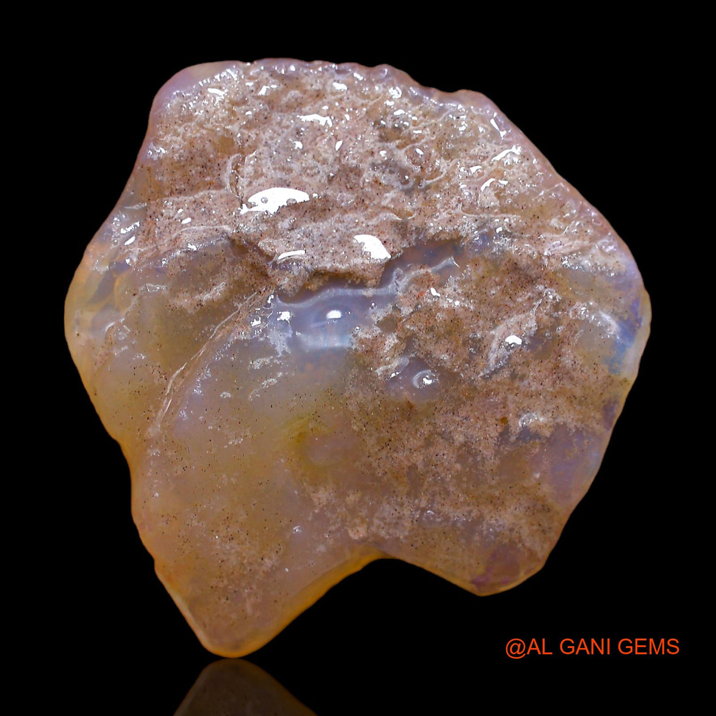 Natural Untreated Opal Loose Gemstone Fancy Rough From Australia 40.00 Cts 35x32x7 mm RB-803
