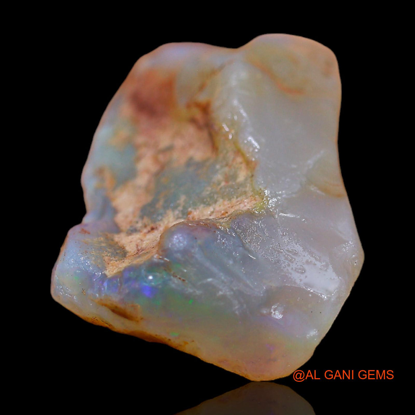 Natural Untreated Fire Opal Loose Gemstone Fancy Rough From Australia 54.00 Cts 41x21x3 mm RB-805