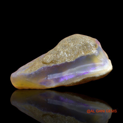 45.00 Cts Natural Australian Fire Opal Loose Gemstone Fancy Rough 40x21x11 mm RB-806