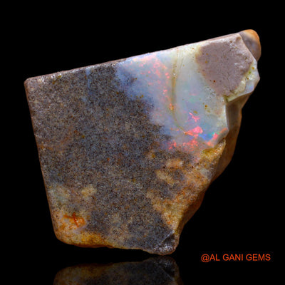 50.00 Cts Unheated Australian Fire Opal Loose Gemstone Fancy Rough Natural 30x24x13 mm RB-808