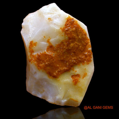 Natural Fire Opal Gemstone 7.55 Cts Loose Fancy Rough From Australia 20x13x4 mm RB-80