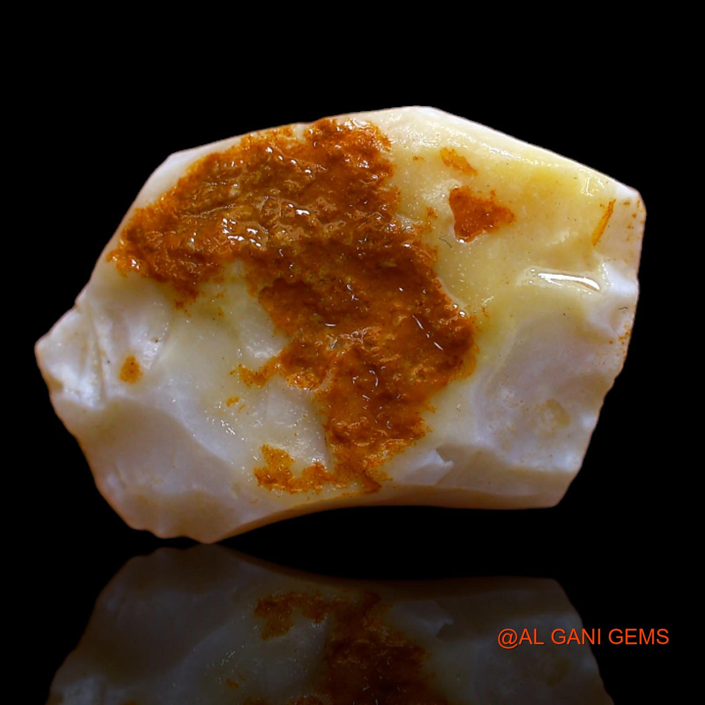 Natural Fire Opal Gemstone 7.55 Cts Loose Fancy Rough From Australia 20x13x4 mm RB-80