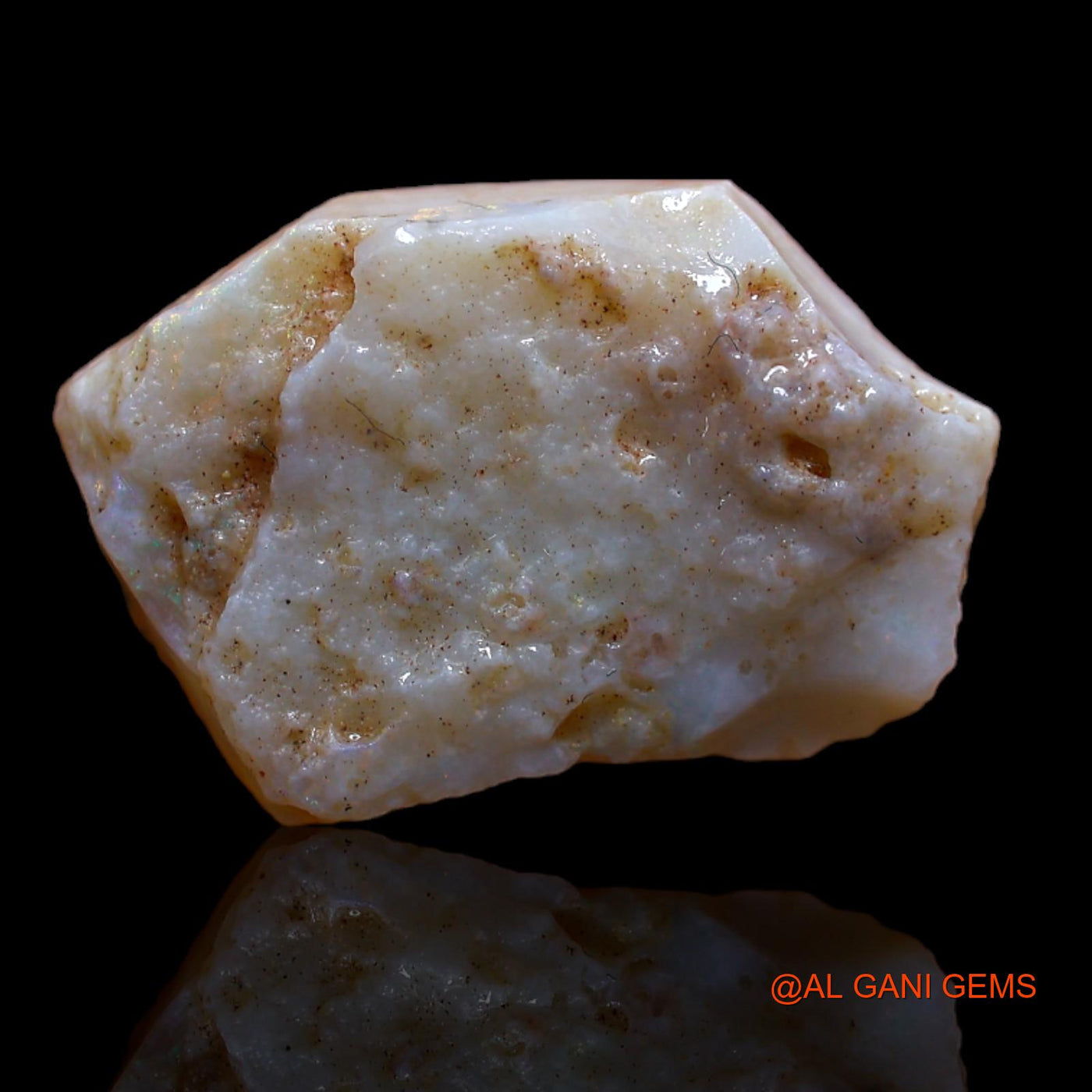 Natural Fire Opal Gemstone 7.55 Cts Loose Fancy Rough From Australia 20x13x4 mm RB-80