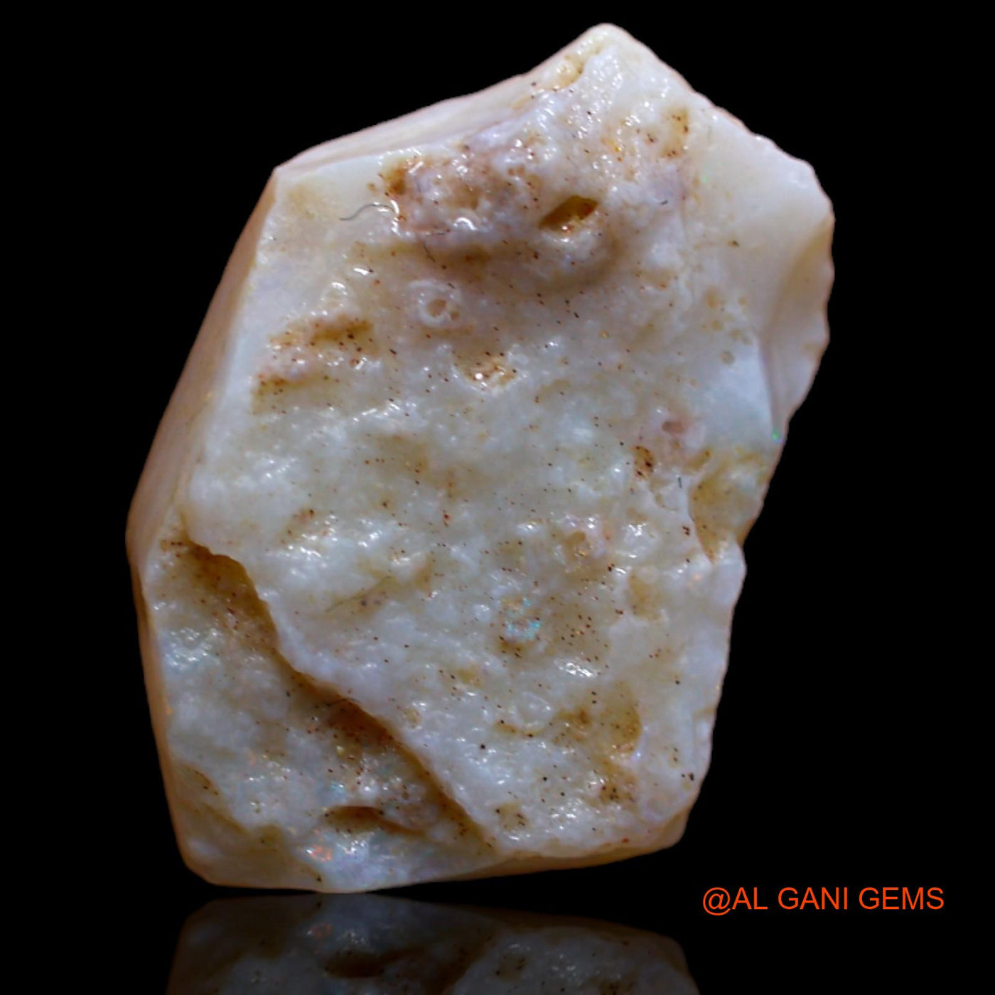 Natural Fire Opal Gemstone 7.55 Cts Loose Fancy Rough From Australia 20x13x4 mm RB-80