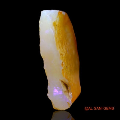 Natural Fire Opal Gemstone 27.00 Cts Loose Fancy Rough From Australia 29x24x6 mm RB-811