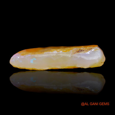 Natural Fire Opal Gemstone 27.00 Cts Loose Fancy Rough From Australia 29x24x6 mm RB-811