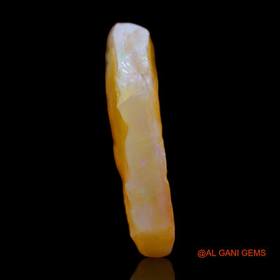 Natural Fire Opal Gemstone 27.00 Cts Loose Fancy Rough From Australia 29x24x6 mm RB-811