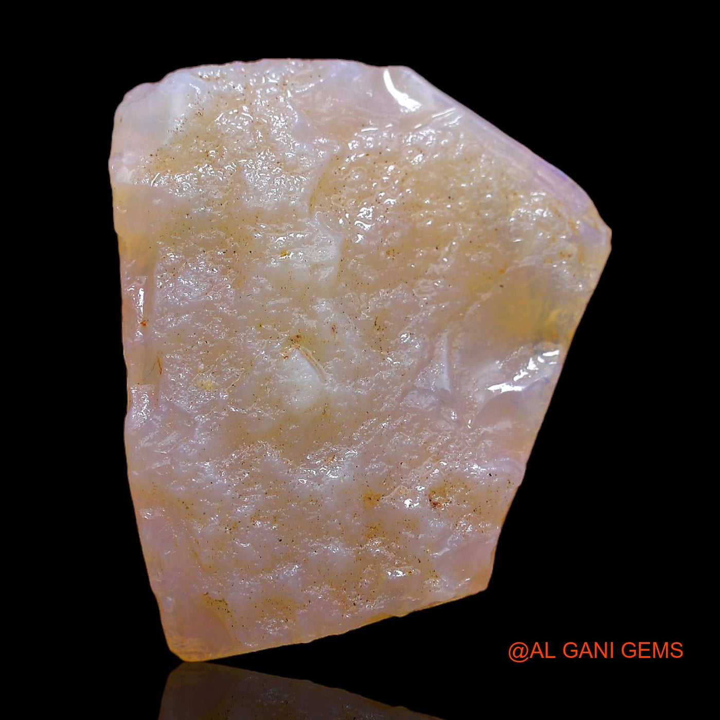 Natural Fire Opal Gemstone 27.00 Cts Loose Fancy Rough From Australia 29x24x6 mm RB-811