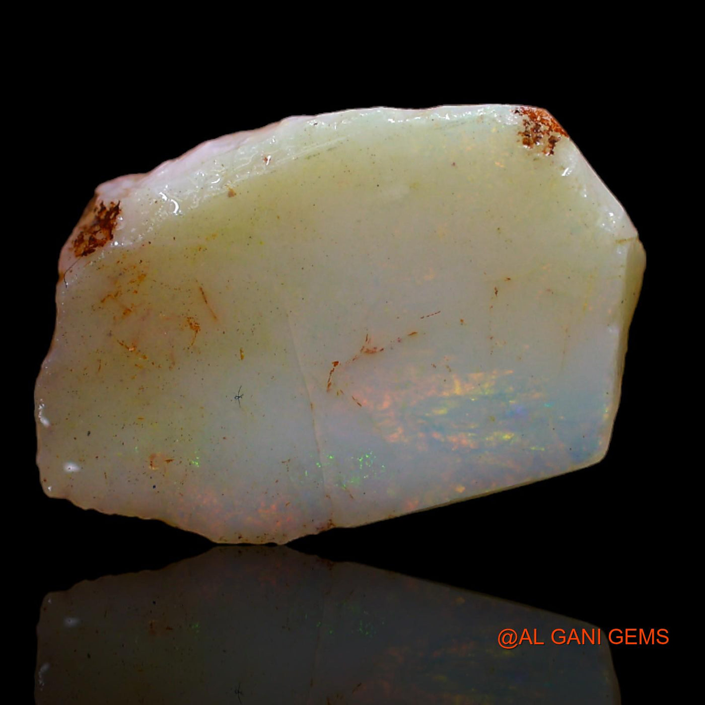 5.45 Cts Natural Australian Fire Opal Loose Gemstone Fancy Rough 18x12x3 mm RB-81