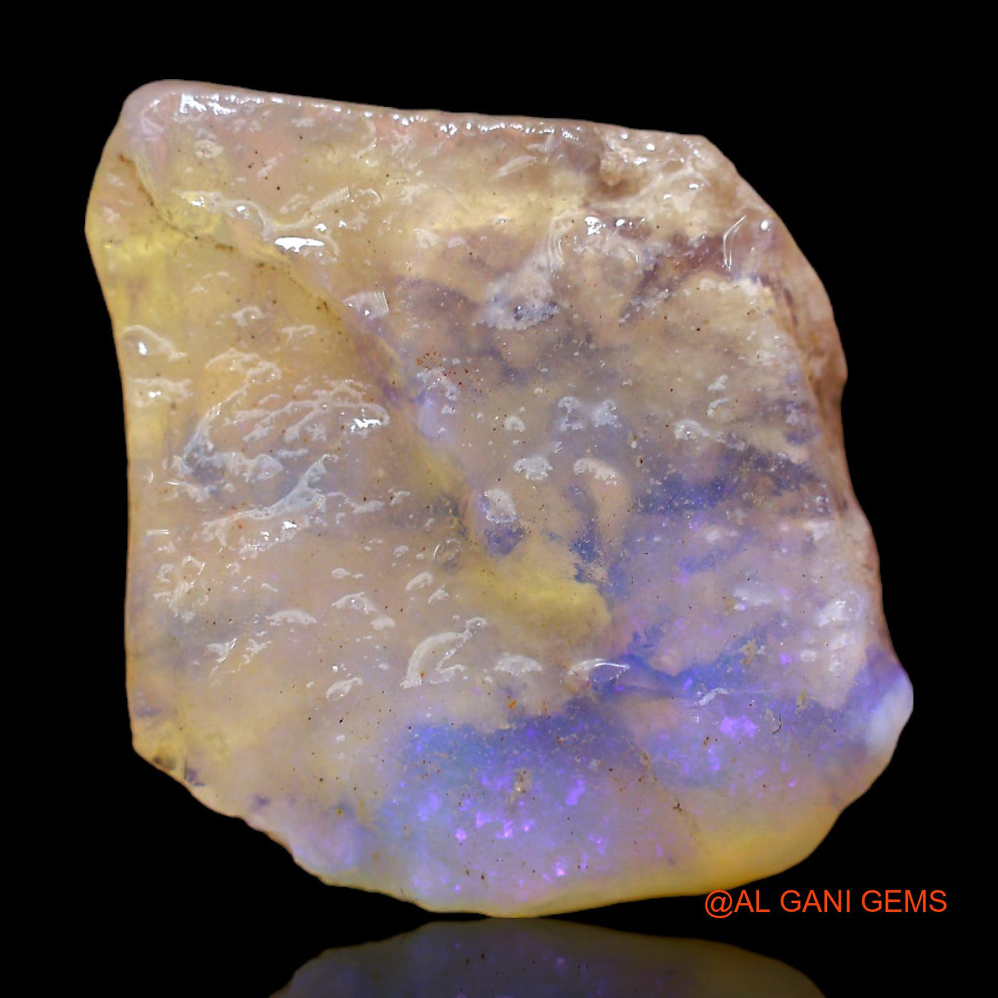 13.00 Cts Unheated Australian Fire Opal Loose Gemstone Fancy Rough Natural 20x19x6 mm RB-823