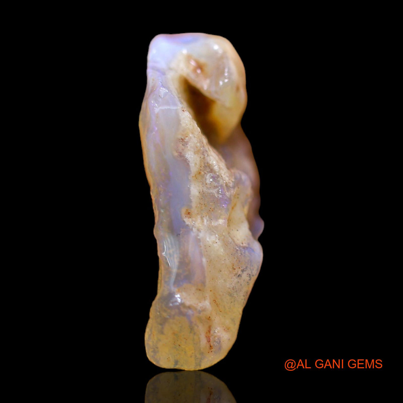 13.00 Cts Unheated Australian Fire Opal Loose Gemstone Fancy Rough Natural 20x19x6 mm RB-823