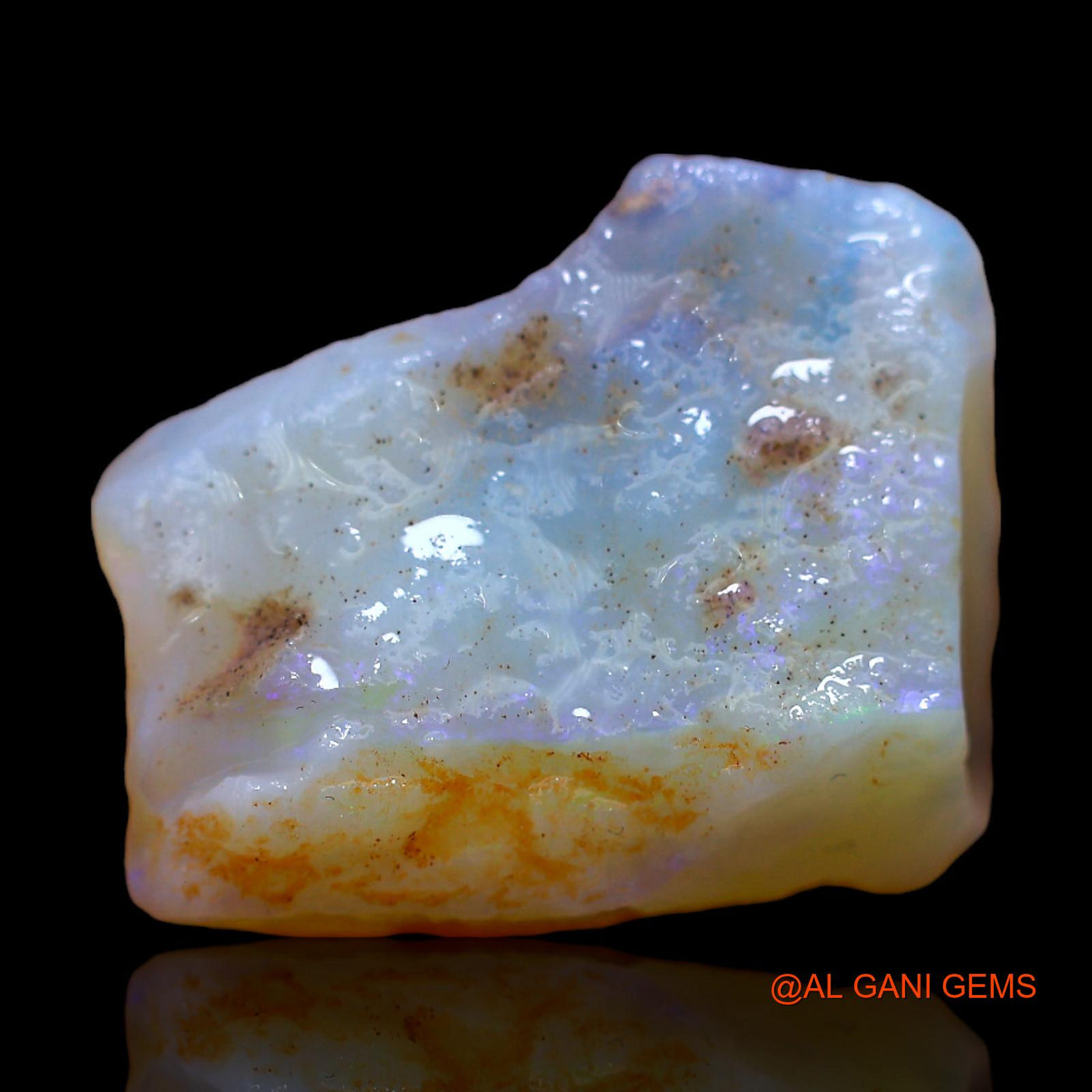 24.00 Cts Natural Australian Fire Opal Loose Gemstone Fancy Rough 21x19x4 mm RB-824