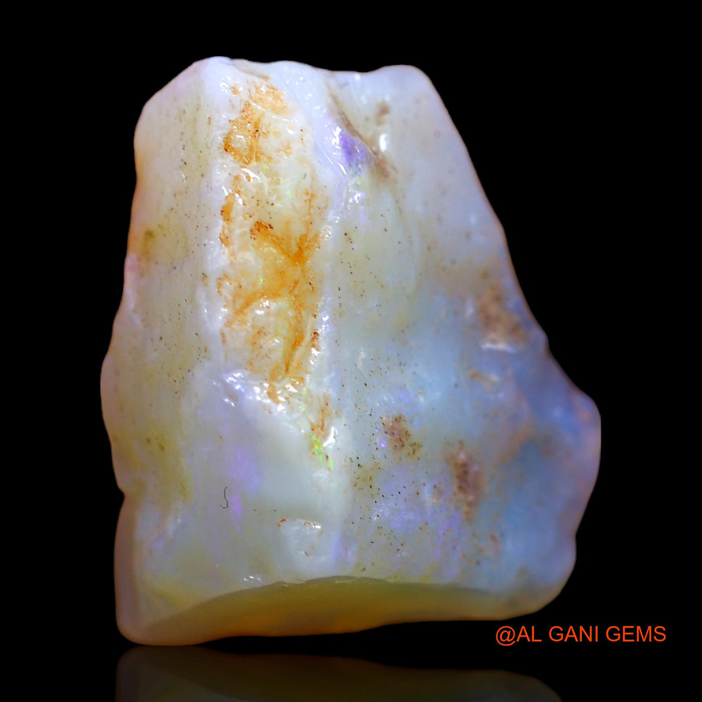 24.00 Cts Natural Australian Fire Opal Loose Gemstone Fancy Rough 21x19x4 mm RB-824