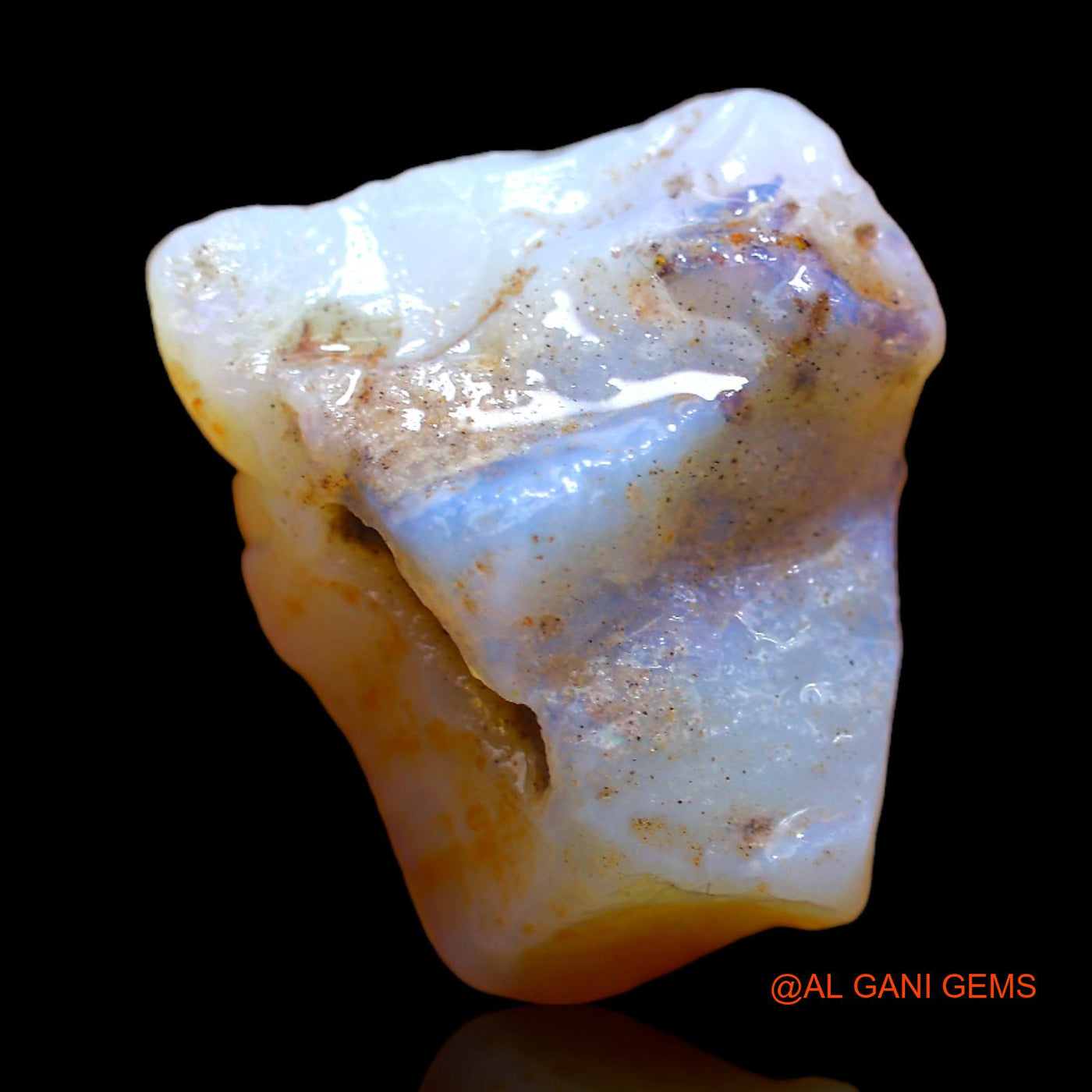 24.00 Cts Natural Australian Fire Opal Loose Gemstone Fancy Rough 21x19x4 mm RB-824