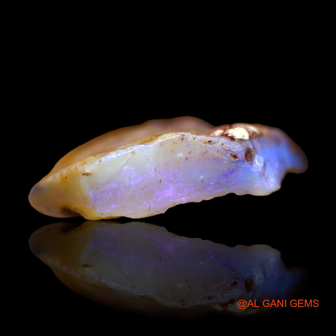 16.00 Cts Unheated Australian Fire Opal Loose Gemstone Fancy Rough Natural 22x21x6 mm RB-825