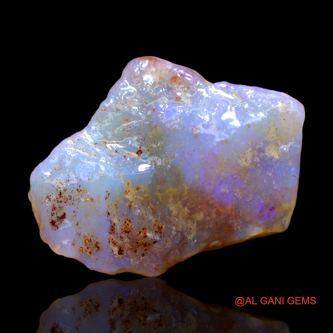 Natural Untreated Fire Opal Loose Gemstone Fancy Rough From Australia 11.00 Cts 22x18x6 mm RB-829
