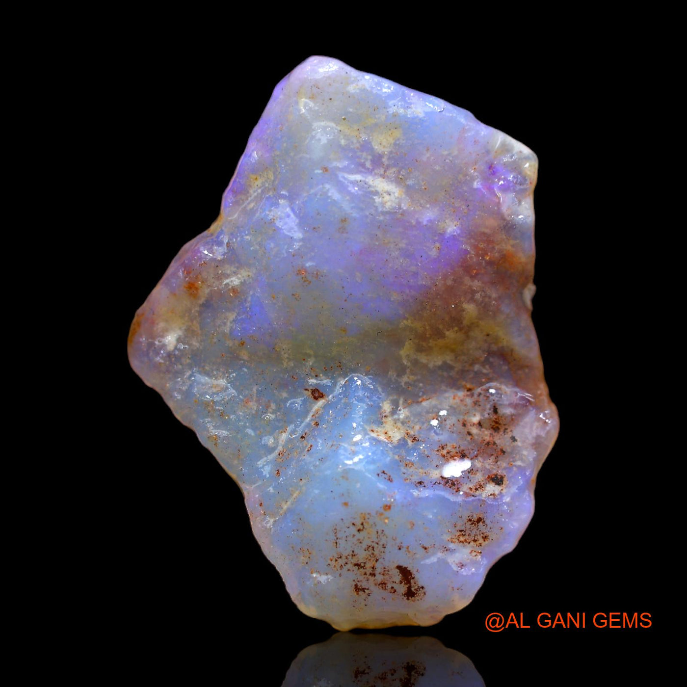 Natural Untreated Fire Opal Loose Gemstone Fancy Rough From Australia 11.00 Cts 22x18x6 mm RB-829