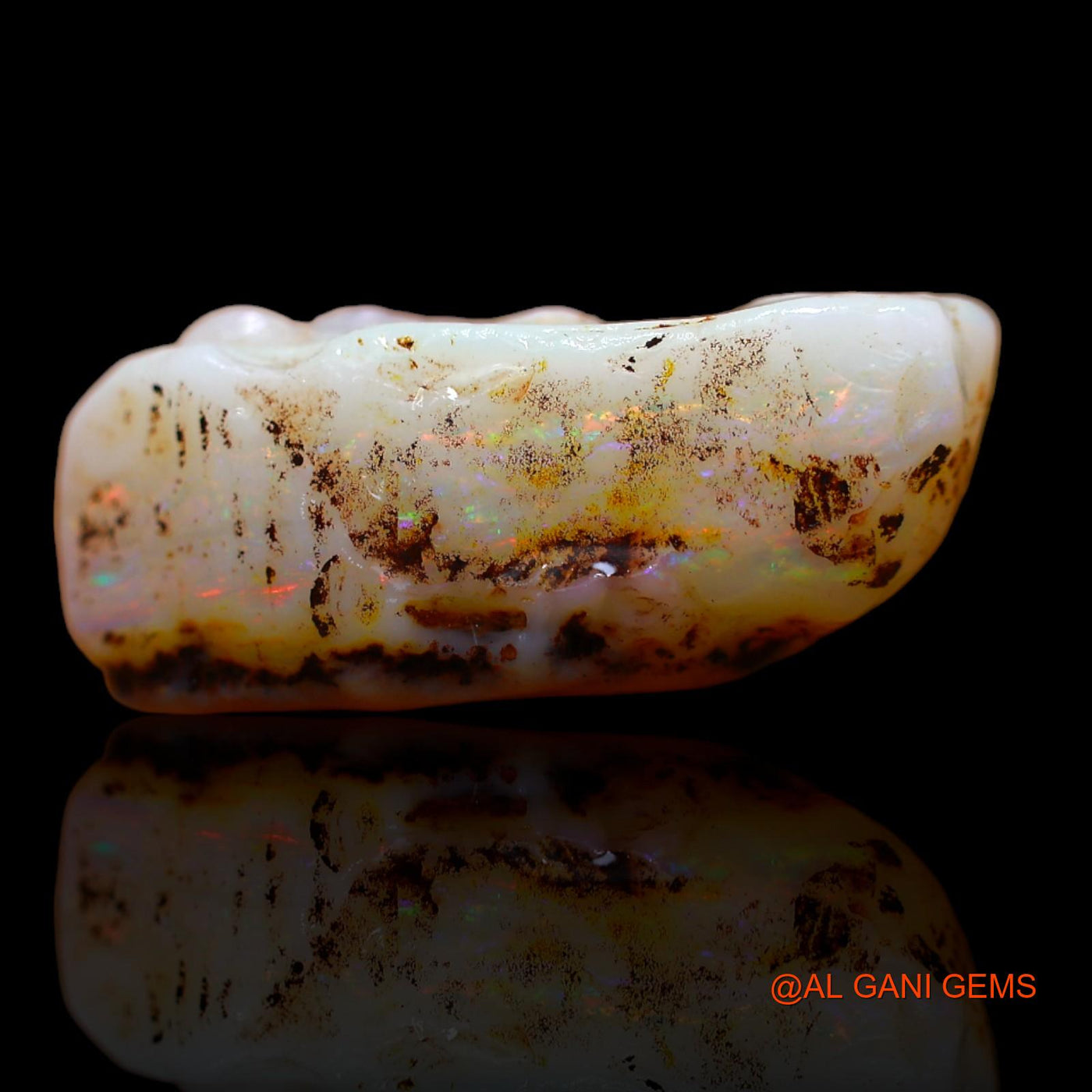 10.75 Cts Natural Australian Fire Opal Loose Gemstone Fancy Rough 21x9x8 mm RB-82