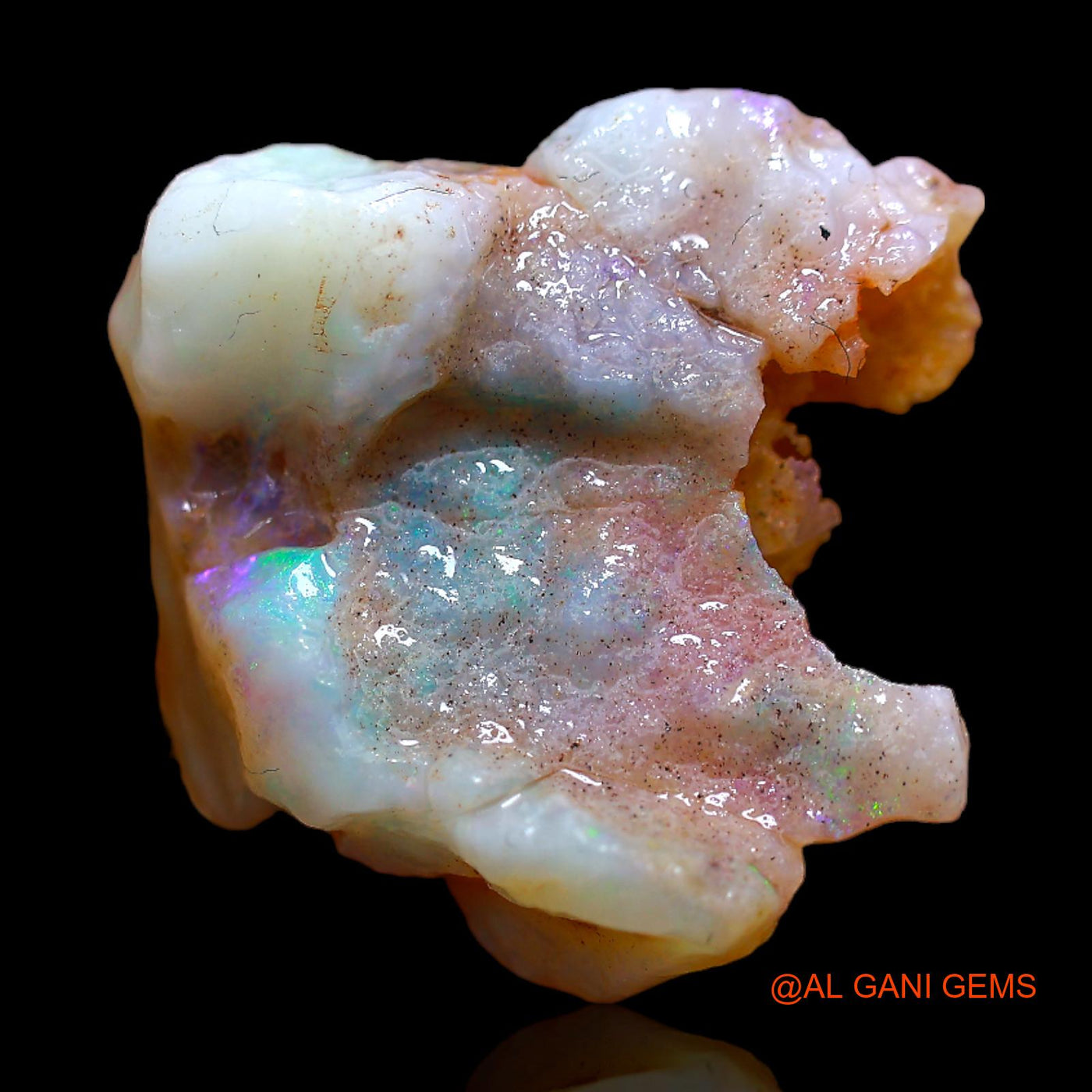 12.00 Cts Natural Australian Fire Opal Loose Gemstone Fancy Rough 20x20x9 mm RB-833