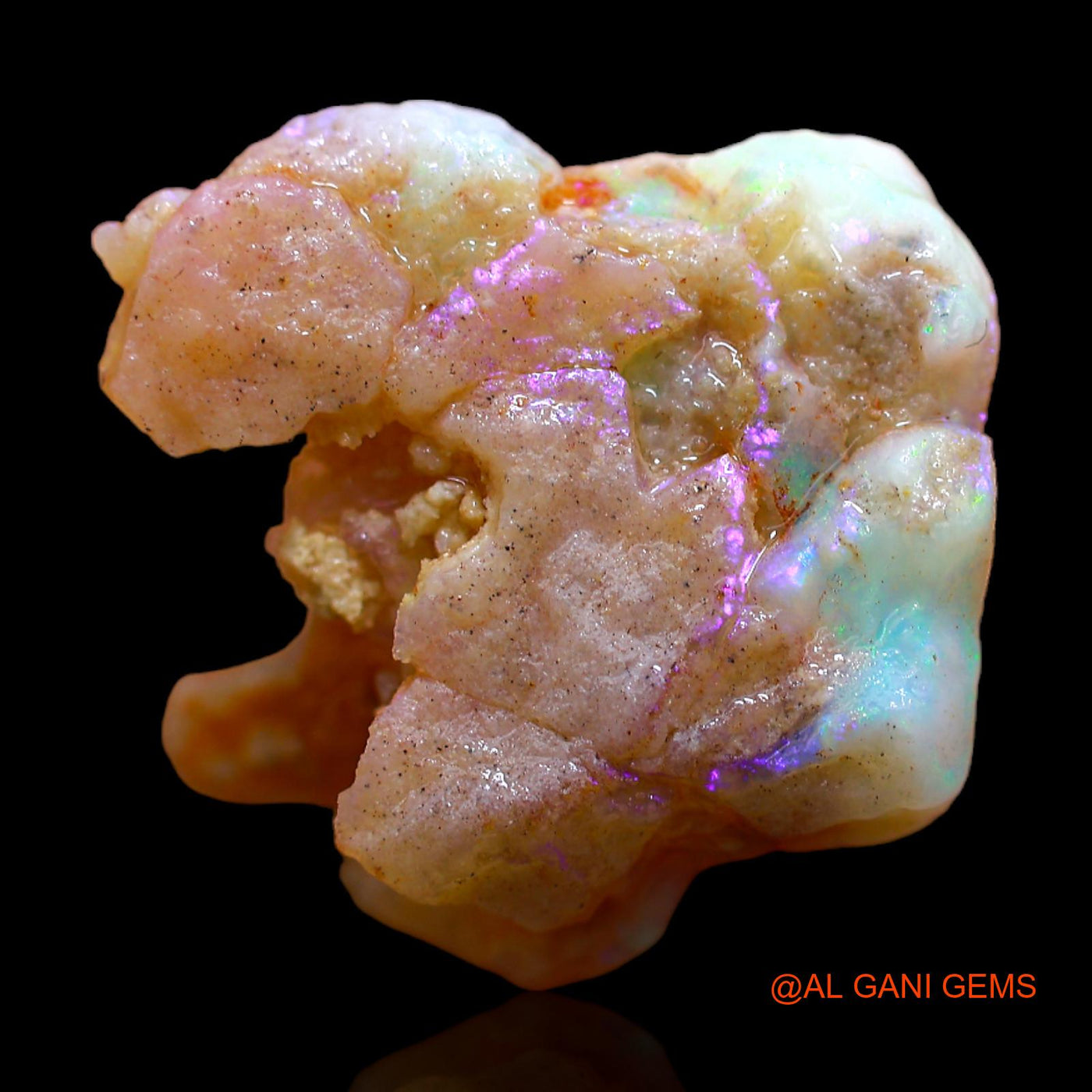 12.00 Cts Natural Australian Fire Opal Loose Gemstone Fancy Rough 20x20x9 mm RB-833