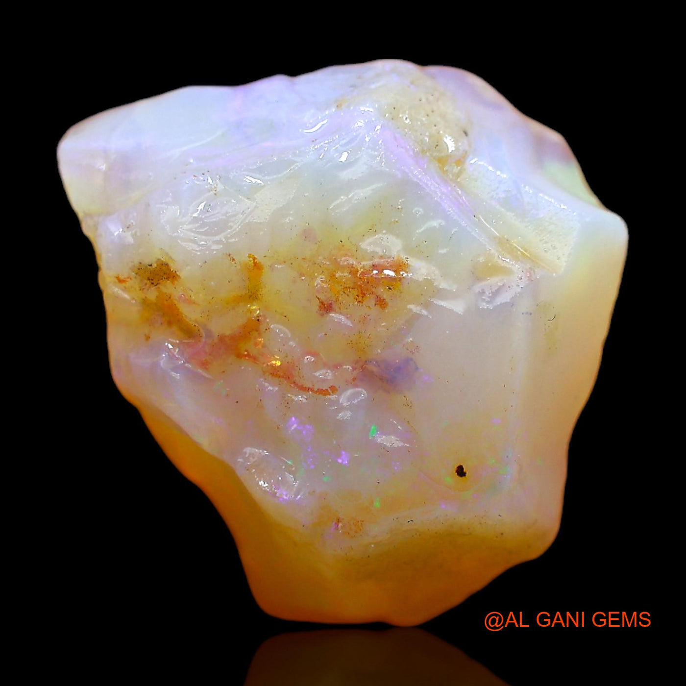 17.00 Cts Natural Australian Fire Opal Loose Gemstone Fancy Rough 19x17x11 mm RB-836