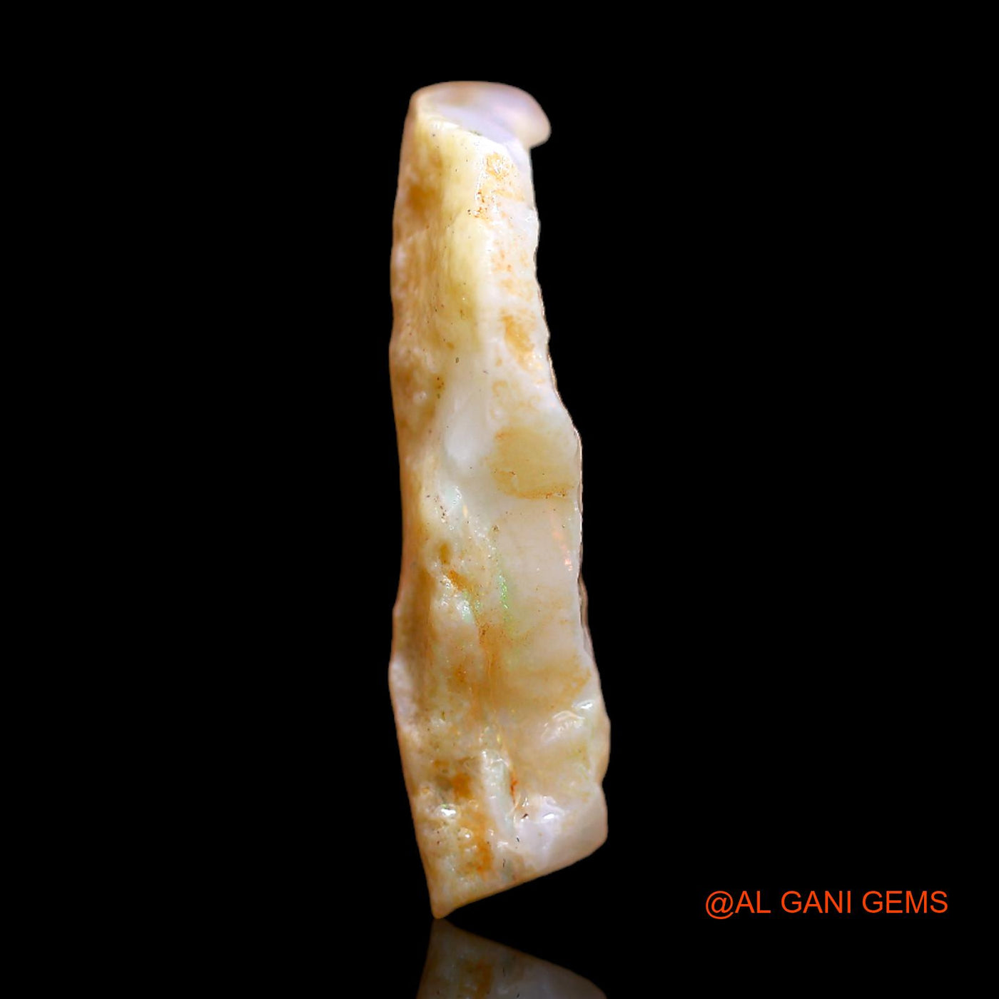 Natural Untreated Fire Opal Loose Gemstone Fancy Rough From Australia 10.00 Cts 23x17x4 mm RB-838