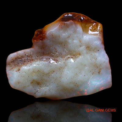 Natural Untreated Fire Opal Loose Gemstone Fancy Rough From Australia 7.20 Cts 19x15x4 mm RB-83