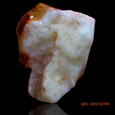 Natural Untreated Fire Opal Loose Gemstone Fancy Rough From Australia 7.20 Cts 19x15x4 mm RB-83