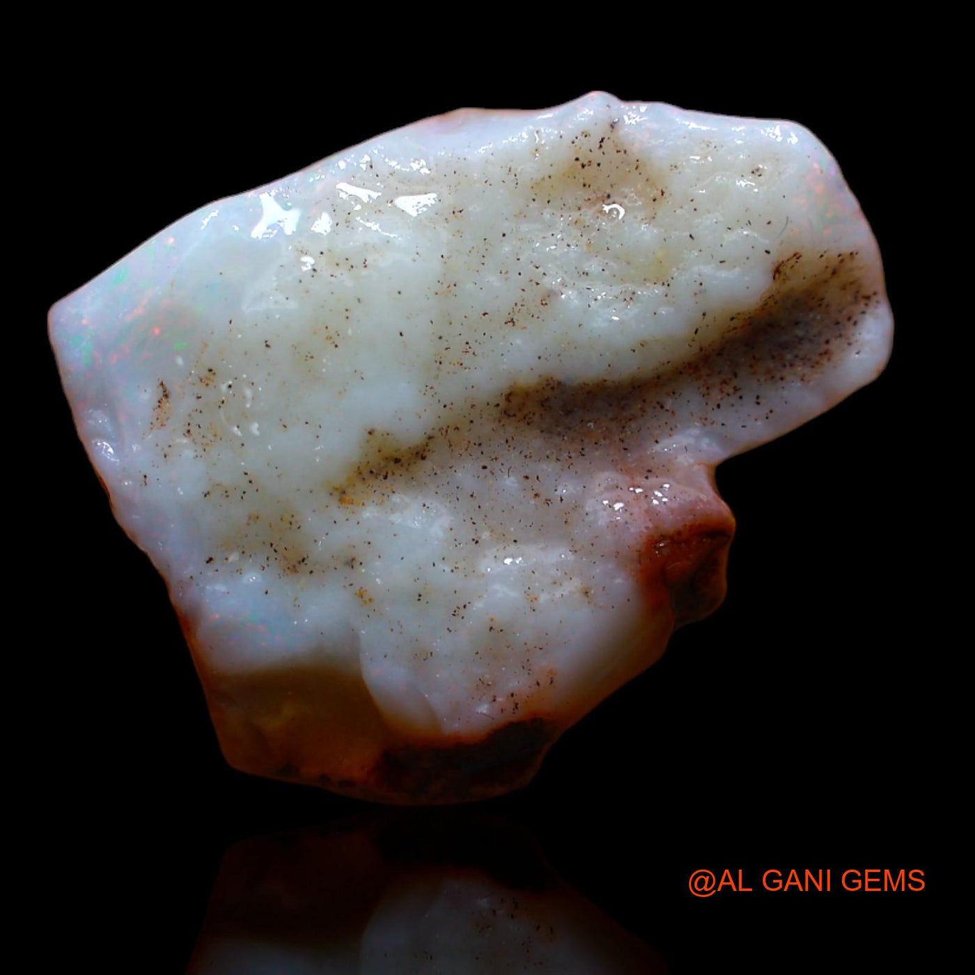 Natural Untreated Fire Opal Loose Gemstone Fancy Rough From Australia 7.20 Cts 19x15x4 mm RB-83