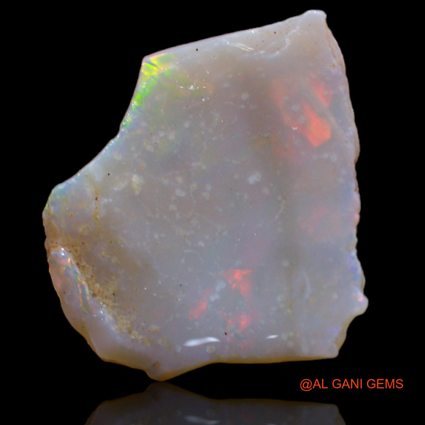 3.70 Cts Natural Australian Fire Opal Loose Gemstone Fancy Rough 17x16x2 mm RB-84