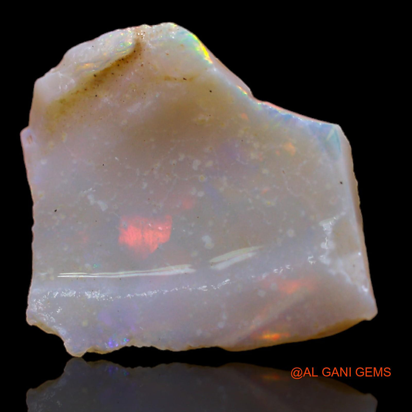 3.70 Cts Natural Australian Fire Opal Loose Gemstone Fancy Rough 17x16x2 mm RB-84