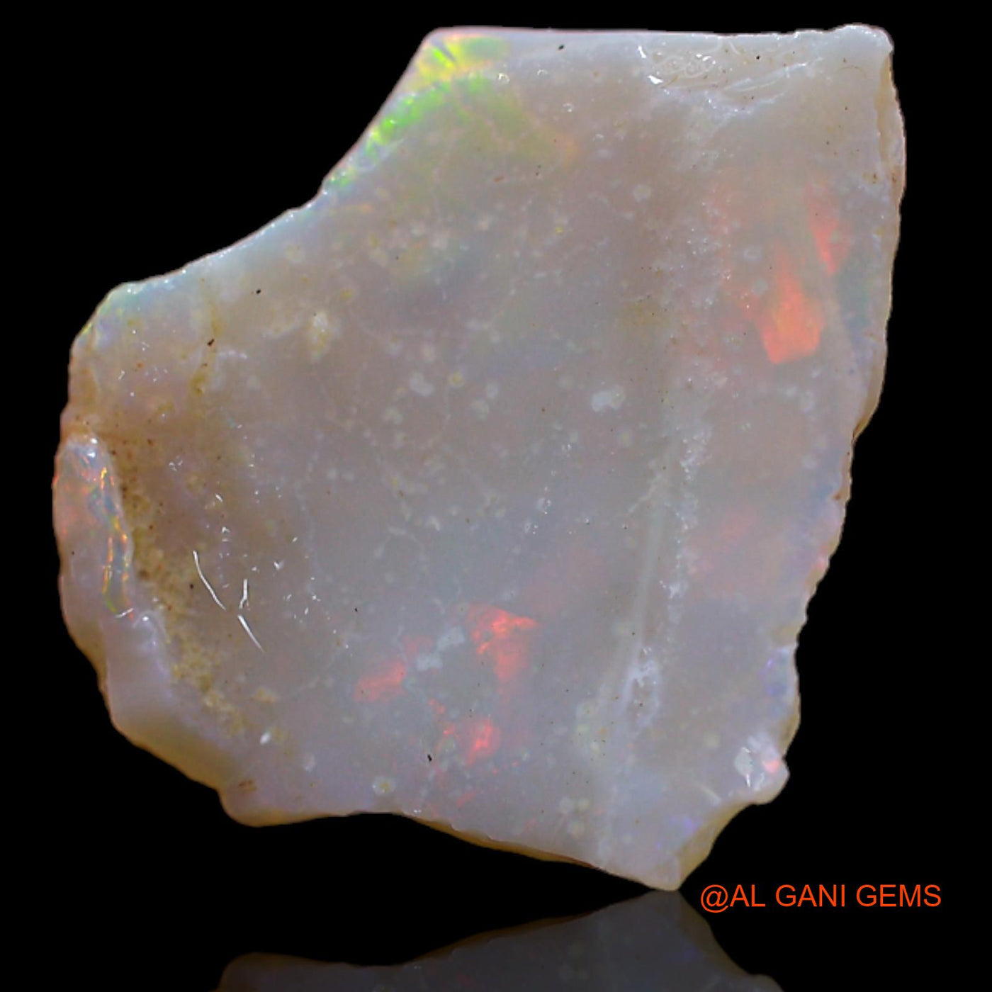 3.70 Cts Natural Australian Fire Opal Loose Gemstone Fancy Rough 17x16x2 mm RB-84