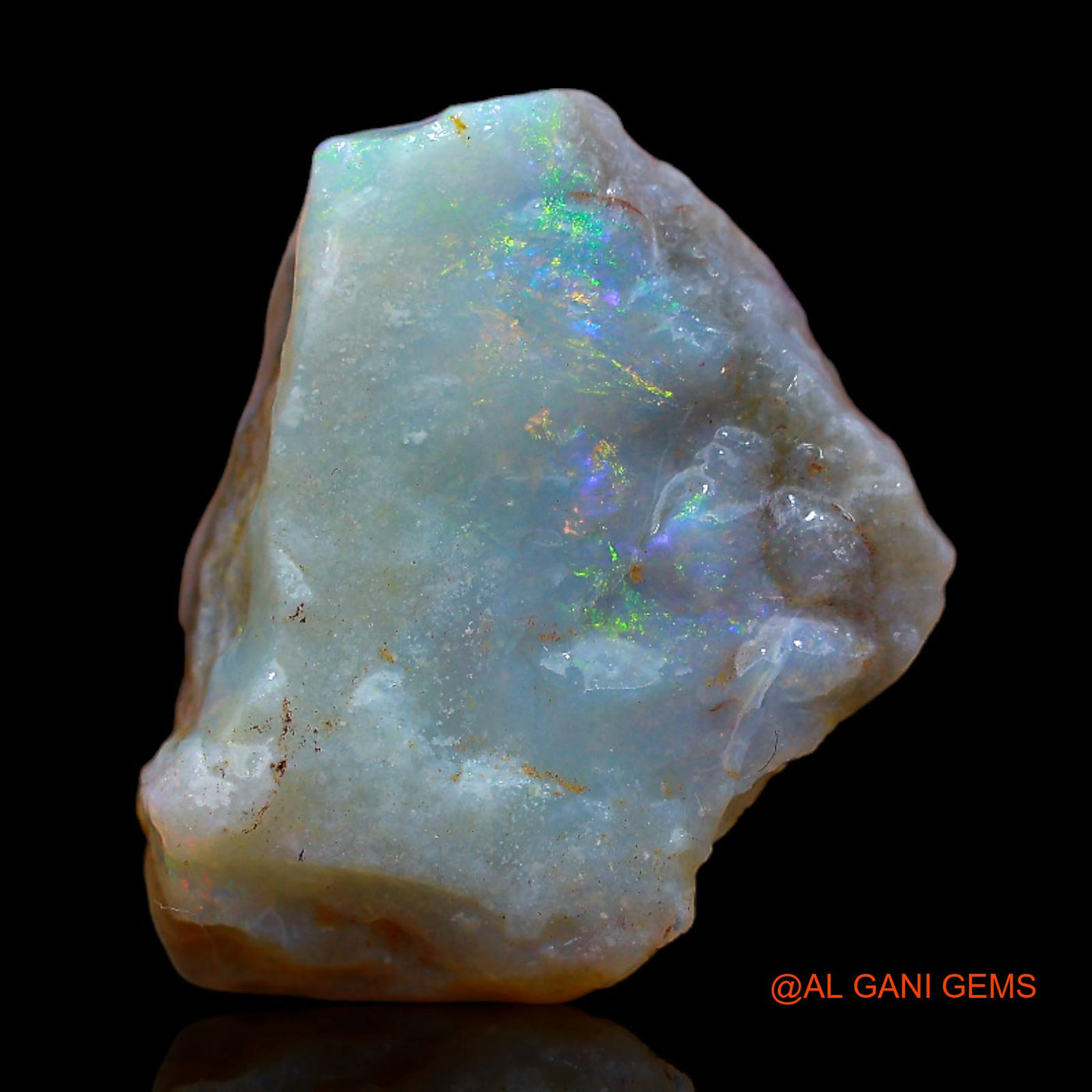 Natural Fire Opal Gemstone 8.00 Cts Loose Fancy Rough From Australia 19x15x5 mm RB-861