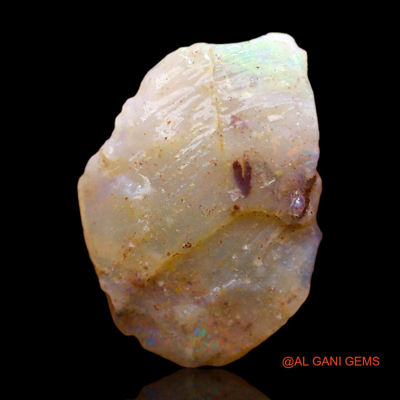 5.00 Cts Natural Australian Fire Opal Fancy Rough Loose Gemstone For Jewelry 22x15x3 mm RB-864